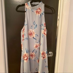 Show Me You Mumu Blue Flower Halter Mini